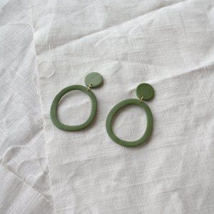 Sage Hoop Earrings